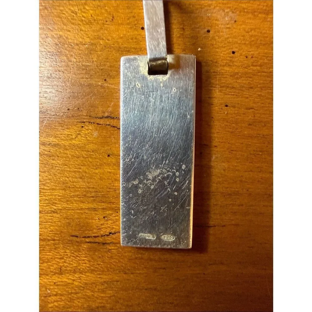 Gucci Necklace Charm 925 Silver with Original Dustbag, Papers, and box